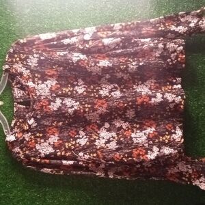 Body/cuerpo floral sheer blouse